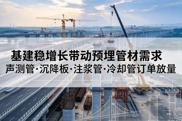 福贡基建稳增长带动预埋监测管材需求，声测管、沉降板、注浆管订单持续放量